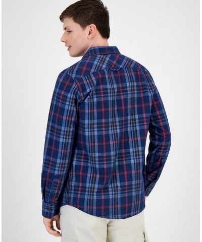 Men's Mitchell Plaid Shirt Blue $16.21 Shirts