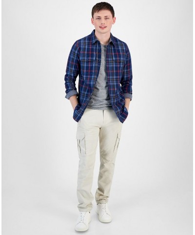 Men's Mitchell Plaid Shirt Blue $16.21 Shirts