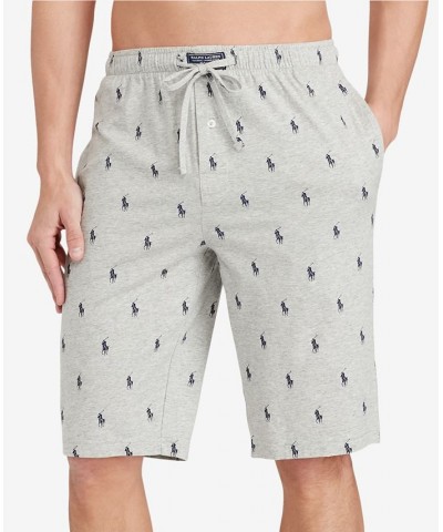 Men's Big & Tall Cotton Pajama Shorts Gray $26.78 Pajama