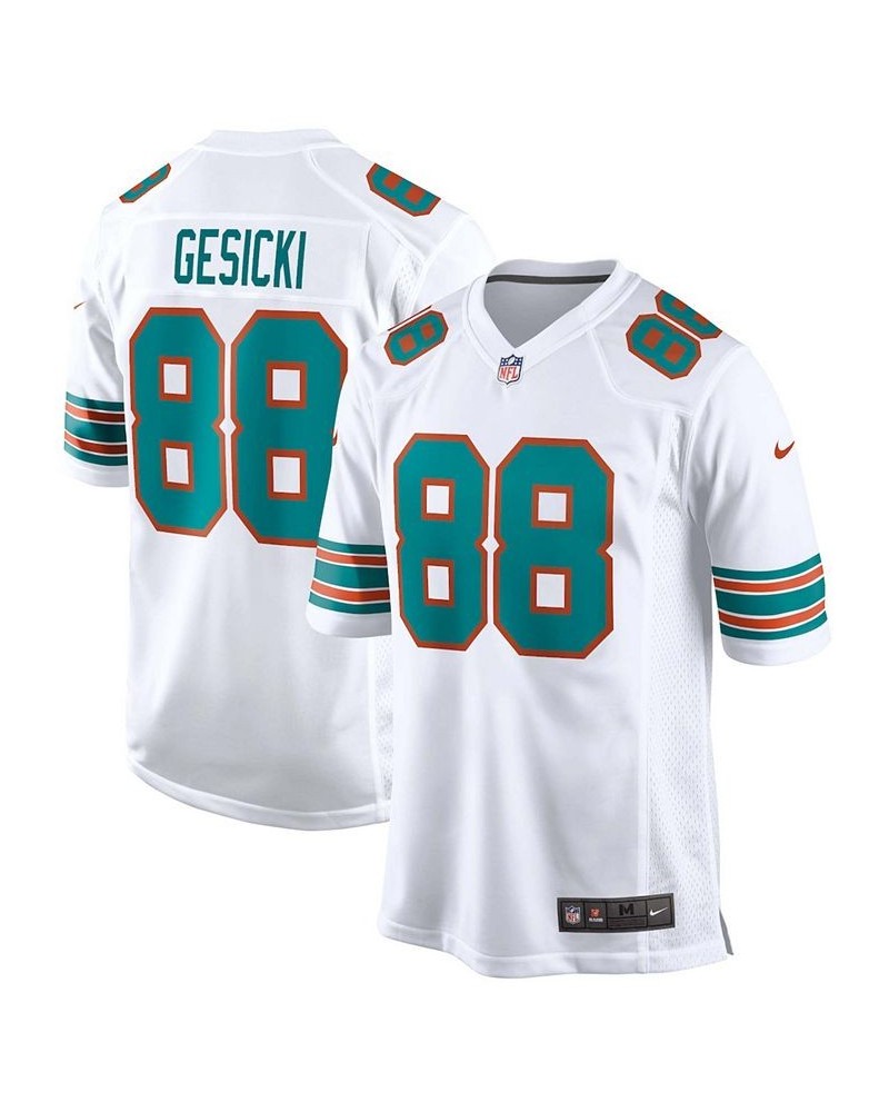 Men's Mike Gesicki White Miami Dolphins Alternate Game Jersey $34.24 Jersey