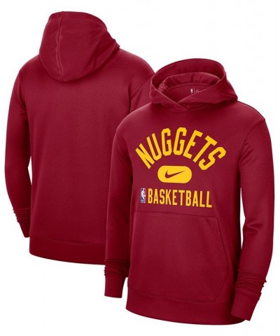 Men's Red Denver Nuggets 2021-2022 Spotlight On Court Performance Practice Pullover Hoodie $27.28 Sweatshirt