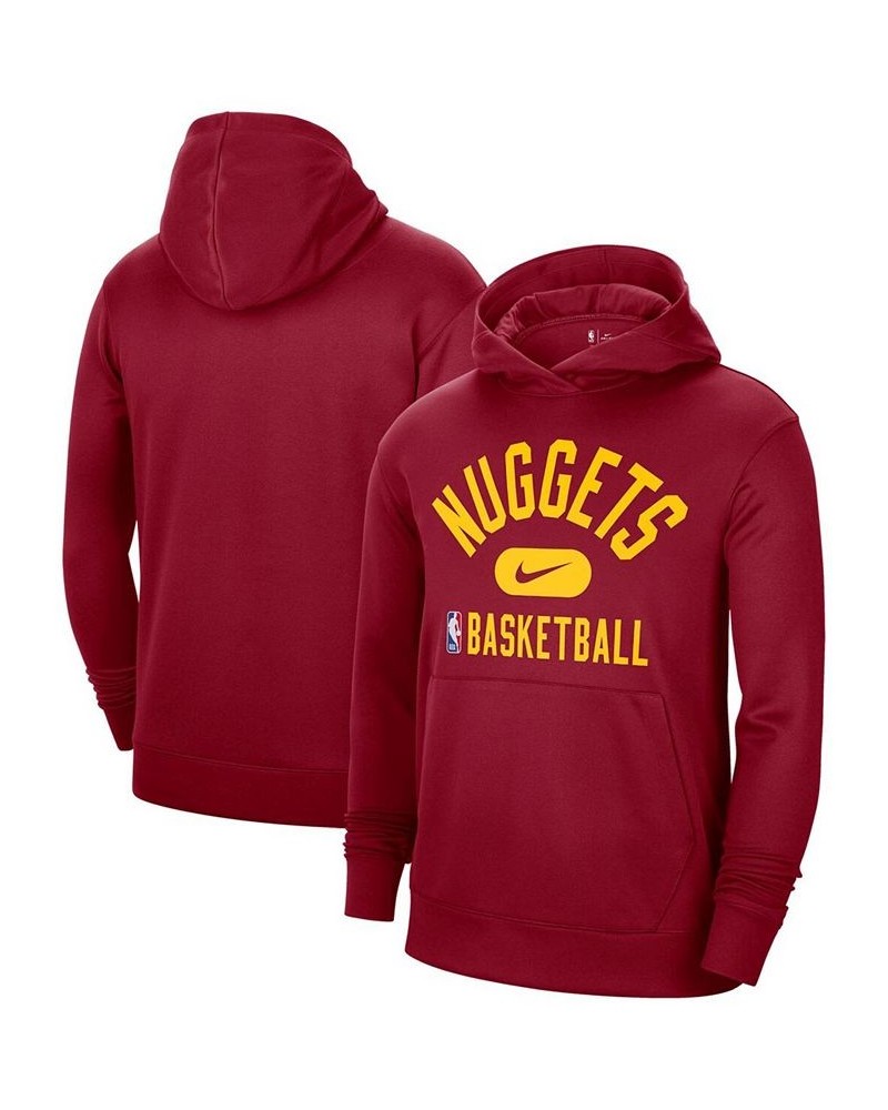 Men's Red Denver Nuggets 2021-2022 Spotlight On Court Performance Practice Pullover Hoodie $27.28 Sweatshirt