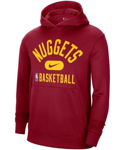 Men's Red Denver Nuggets 2021-2022 Spotlight On Court Performance Practice Pullover Hoodie $27.28 Sweatshirt