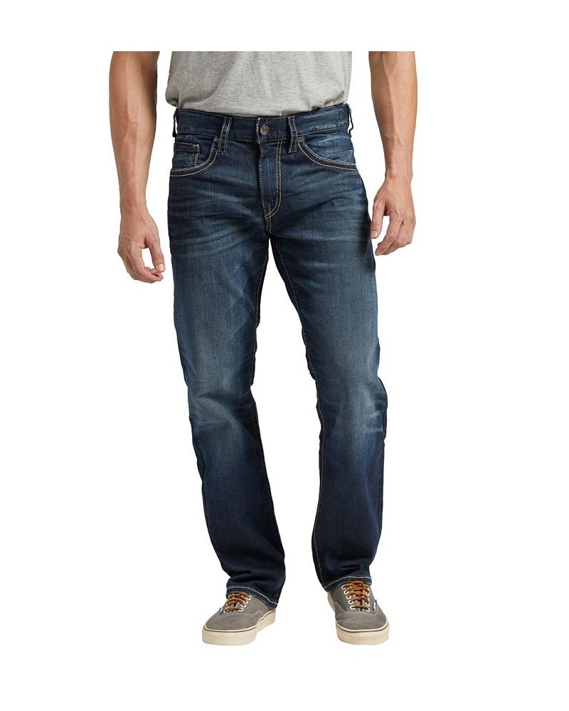 Men's Eddie Relaxed Fit Taper Jeans Blue $36.09 Jeans