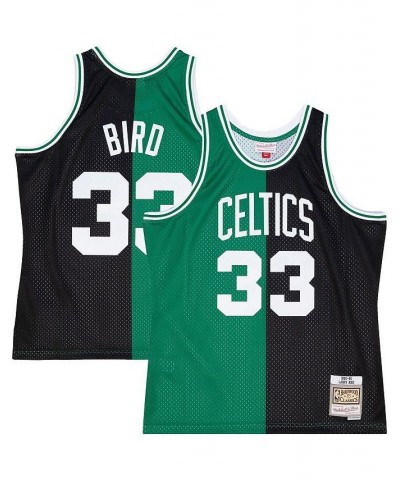 Men's Larry Bird Kelly Green, Black Boston Celtics Big and Tall Hardwood Classics 1985-86 Split Swingman Jersey $69.00 Jersey