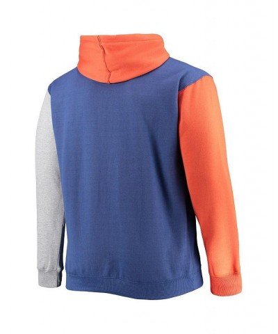 Men's Branded Royal, Orange New York Knicks Big and Tall Double Contrast Pullover Hoodie $28.00 Sweatshirt