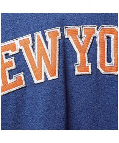 Men's Branded Royal, Orange New York Knicks Big and Tall Double Contrast Pullover Hoodie $28.00 Sweatshirt