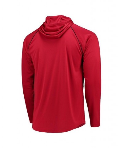 Men's Red Atlanta Falcons Throwback Raglan Hoodie Long Sleeve T-shirt $26.00 T-Shirts