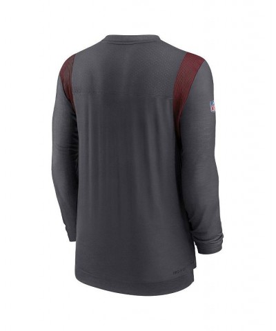 Men's Pewter Tampa Bay Buccaneers Sideline Tonal Logo Performance Player Long Sleeve T-shirt $34.21 T-Shirts