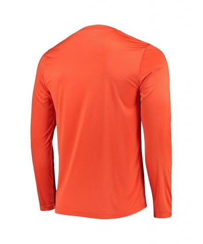 Men's Orange Clemson Tigers Wordmark Slash Long Sleeve T-shirt $24.74 T-Shirts