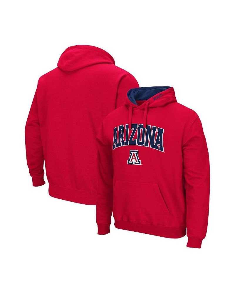 Men's Red Arizona Wildcats Arch Logo 3.0 Pullover Hoodie $34.19 Sweatshirt