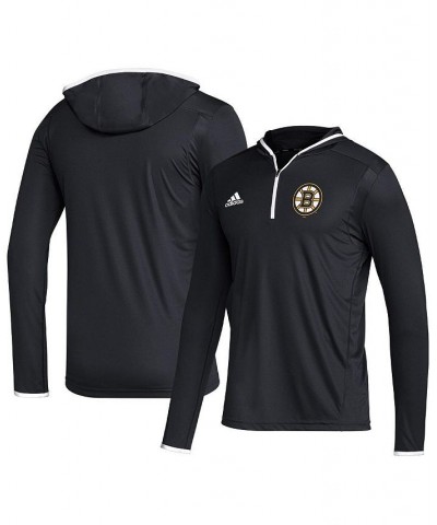 Men's Black Boston Bruins Team Long Sleeve Quarter-Zip Hoodie T-shirt $24.00 T-Shirts