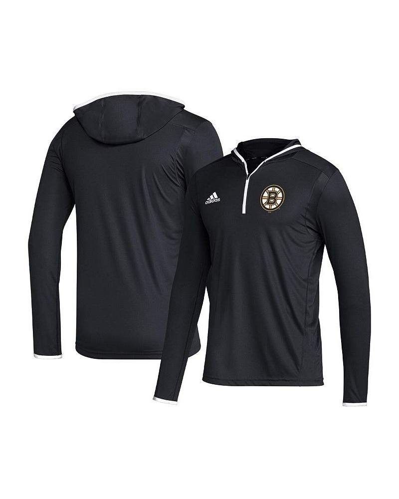 Men's Black Boston Bruins Team Long Sleeve Quarter-Zip Hoodie T-shirt $24.00 T-Shirts