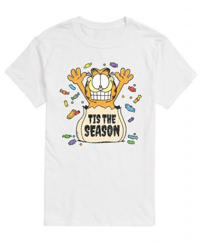 Men's Garfield Tis The Season T-shirt White $15.05 T-Shirts