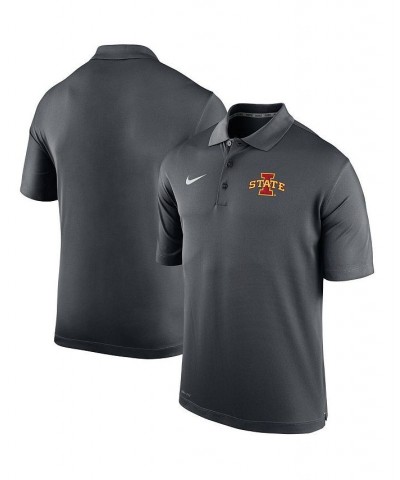 Men's Anthracite Iowa State Cyclones Big and Tall Primary Logo Varsity Performance Polo Shirt $41.59 Polo Shirts