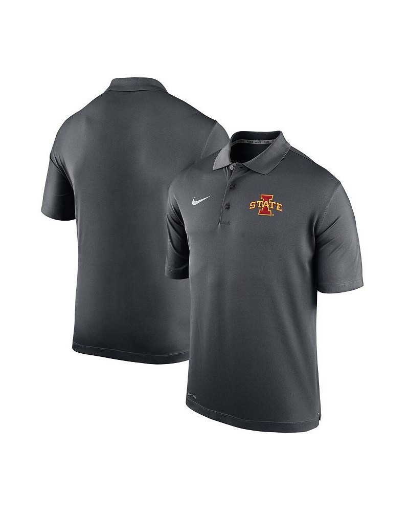 Men's Anthracite Iowa State Cyclones Big and Tall Primary Logo Varsity Performance Polo Shirt $41.59 Polo Shirts