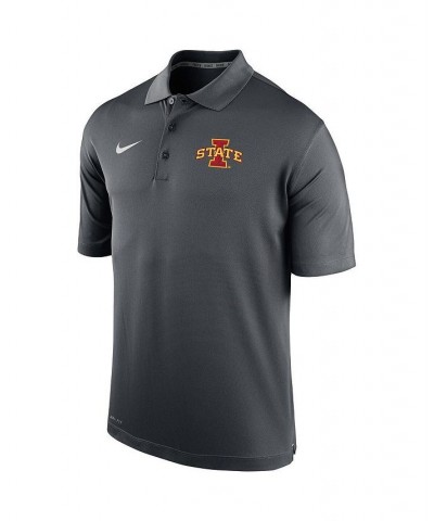 Men's Anthracite Iowa State Cyclones Big and Tall Primary Logo Varsity Performance Polo Shirt $41.59 Polo Shirts