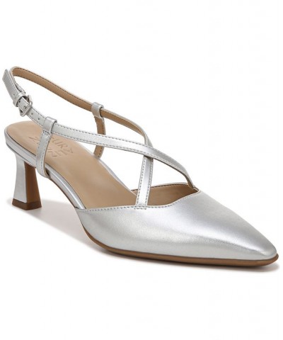 Tahira Slingback Pumps Silver $45.78 Shoes