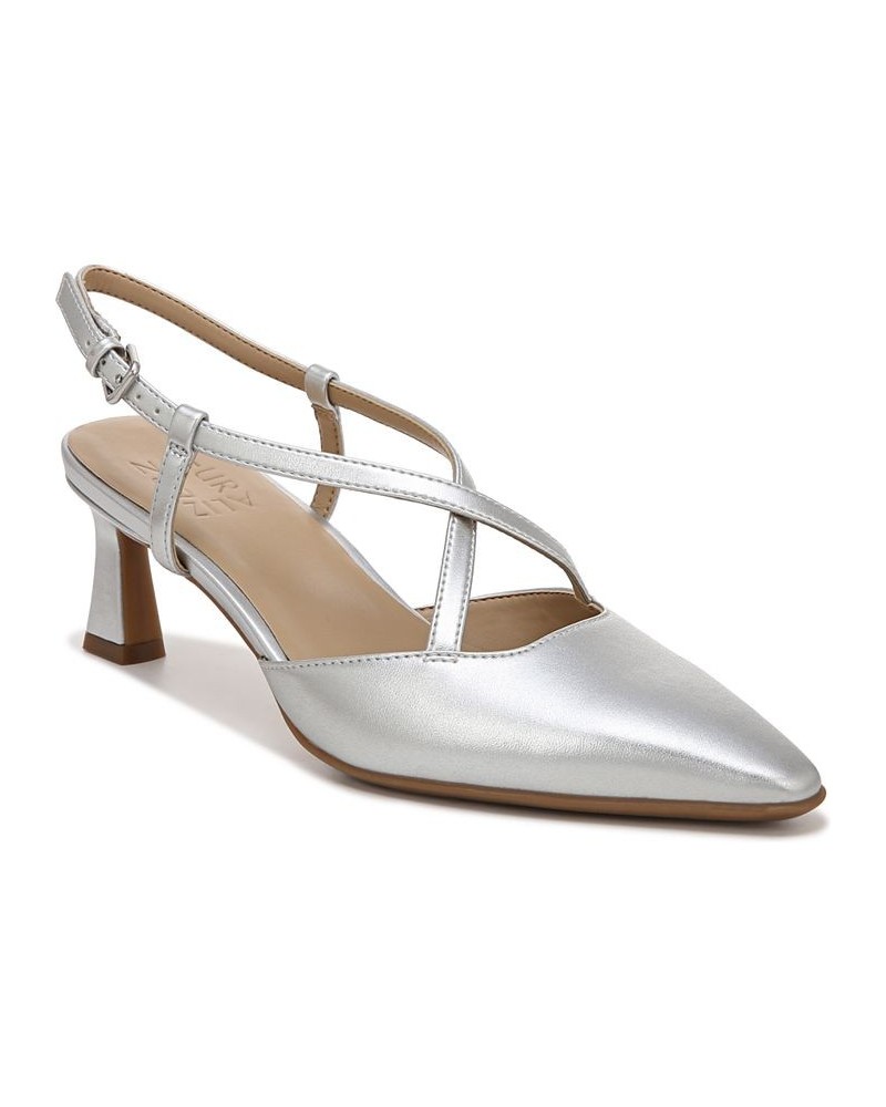 Tahira Slingback Pumps Silver $45.78 Shoes