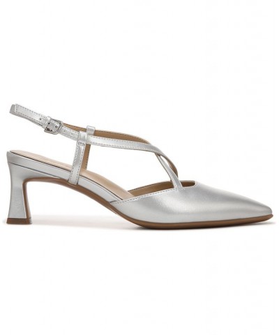 Tahira Slingback Pumps Silver $45.78 Shoes