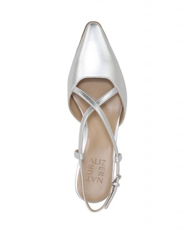 Tahira Slingback Pumps Silver $45.78 Shoes