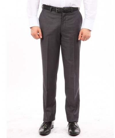 Modern Fit Performance Men's Stretch Dress Pants Dark Gray $48.44 Pants