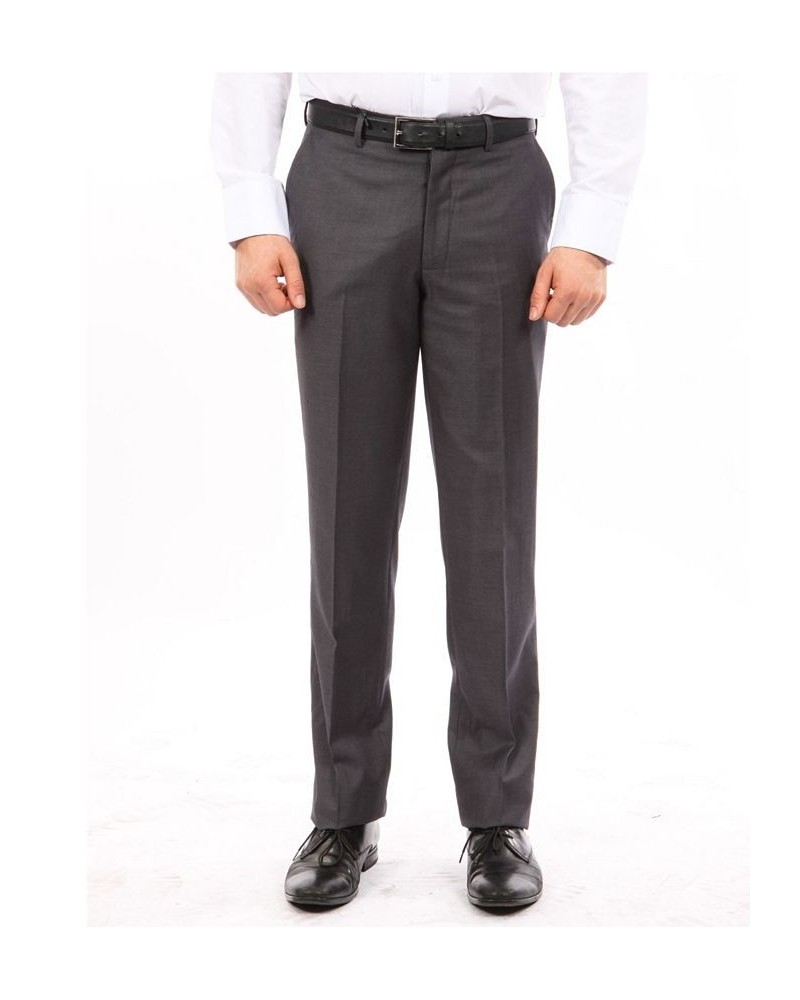 Modern Fit Performance Men's Stretch Dress Pants Dark Gray $48.44 Pants