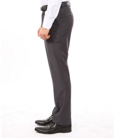 Modern Fit Performance Men's Stretch Dress Pants Dark Gray $48.44 Pants