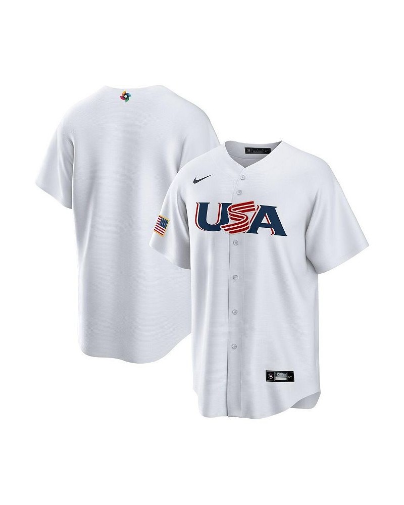 Men's White USA Baseball 2023 World Baseball Classic Replica jersey $41.25 Jersey