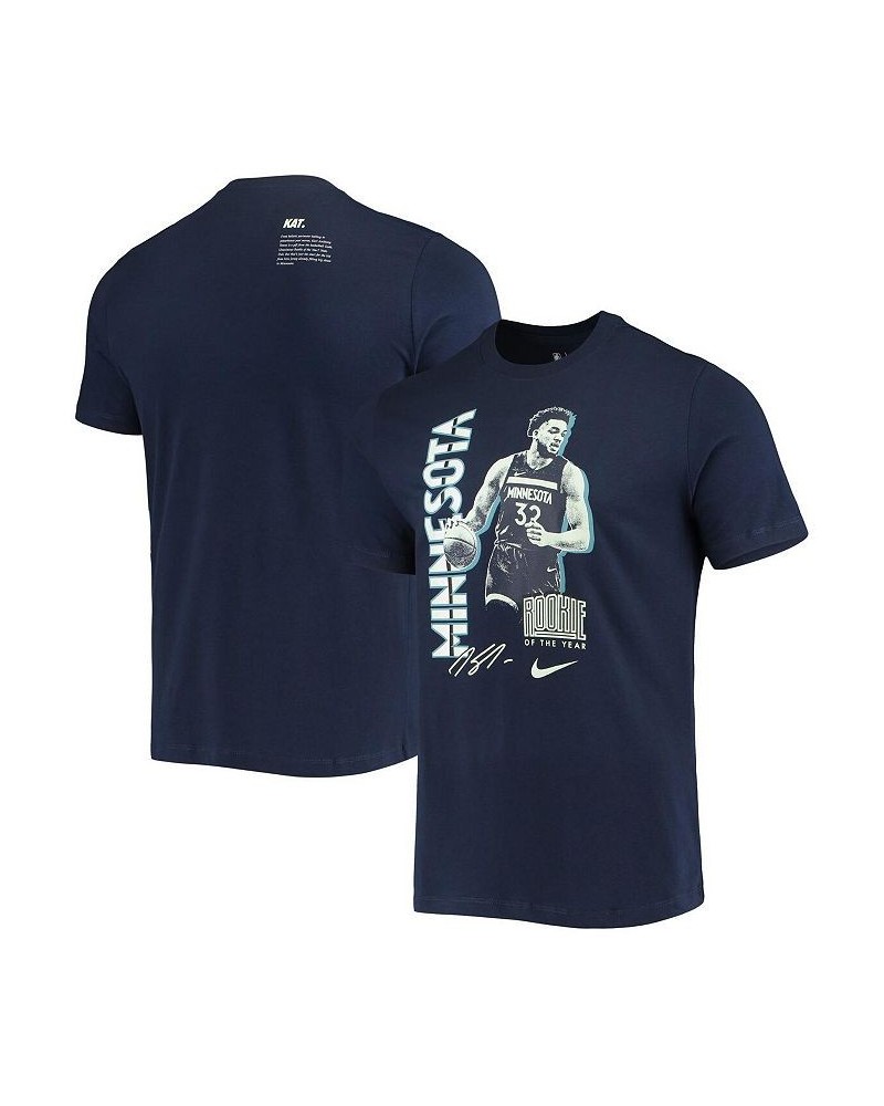 Men's Karl-Anthony Towns Blue Minnesota Timberwolves Select Series Rookie of the Year Name and Number T-shirt $26.54 T-Shirts