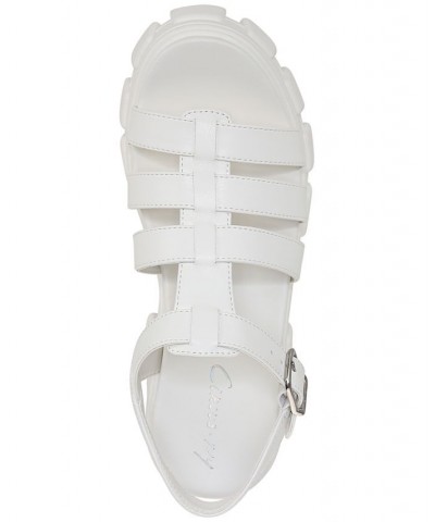 Gilla Lug Sole Fisherman Sandals White $45.78 Shoes