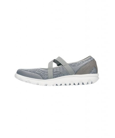 Women's Travelactive Mary Jane Sneaker Silver $30.00 Shoes