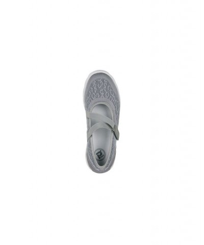 Women's Travelactive Mary Jane Sneaker Silver $30.00 Shoes