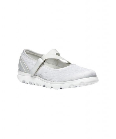 Women's Travelactive Mary Jane Sneaker Silver $30.00 Shoes