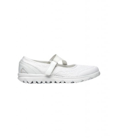 Women's Travelactive Mary Jane Sneaker Silver $30.00 Shoes