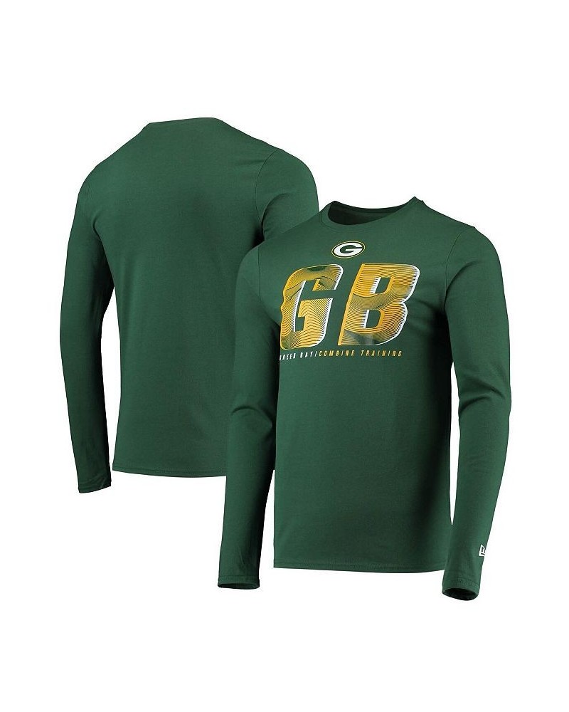 Men's Green Green Bay Packers Combine Authentic Static Abbreviation Long Sleeve T-shirt $17.28 T-Shirts