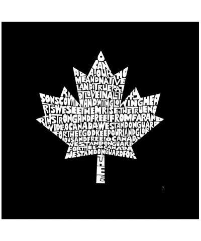 Canadian National Anthem Men's Raglan Word Art T-shirt Black $18.00 T-Shirts