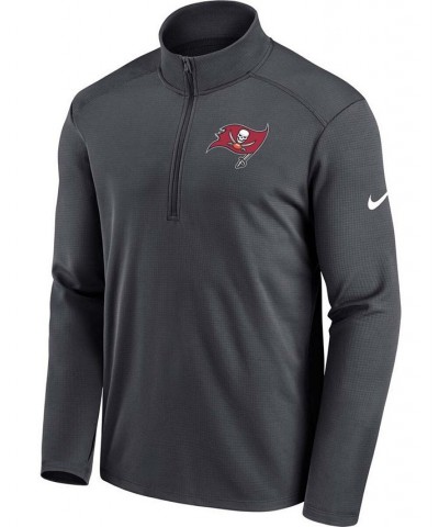 Men's Pewter Tampa Bay Buccaneers Pacer Performance Quarter-Zip Jacket $34.40 Jackets