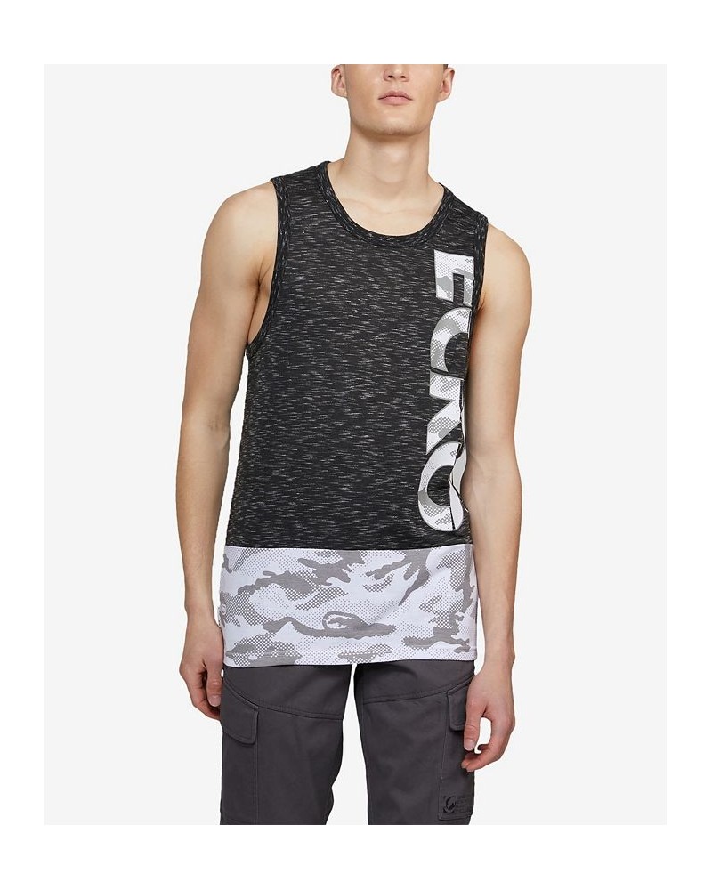 Men's Big and Tall Camo Bib Tank Top Black $26.88 T-Shirts