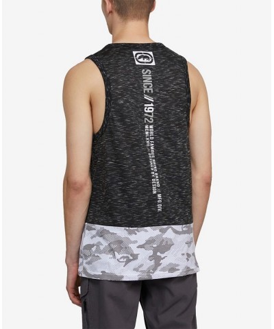 Men's Big and Tall Camo Bib Tank Top Black $26.88 T-Shirts