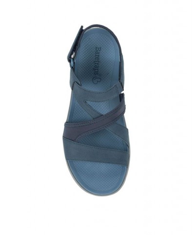 Women's Temira Wedge Sandal Blue $51.30 Shoes