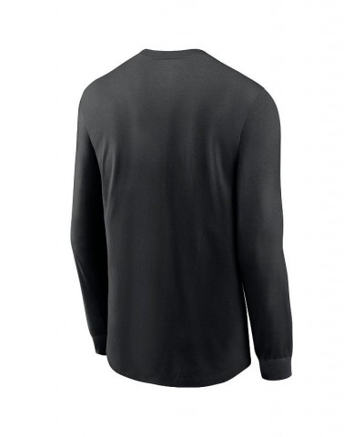 Men's Black Chicago White Sox Over Arch Performance Long Sleeve T-shirt $23.00 T-Shirts