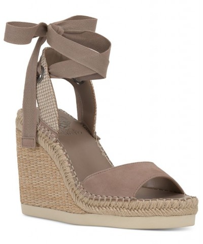 Women's Bendsen Ankle Wrap Wedge Sandals PD01 $42.00 Shoes