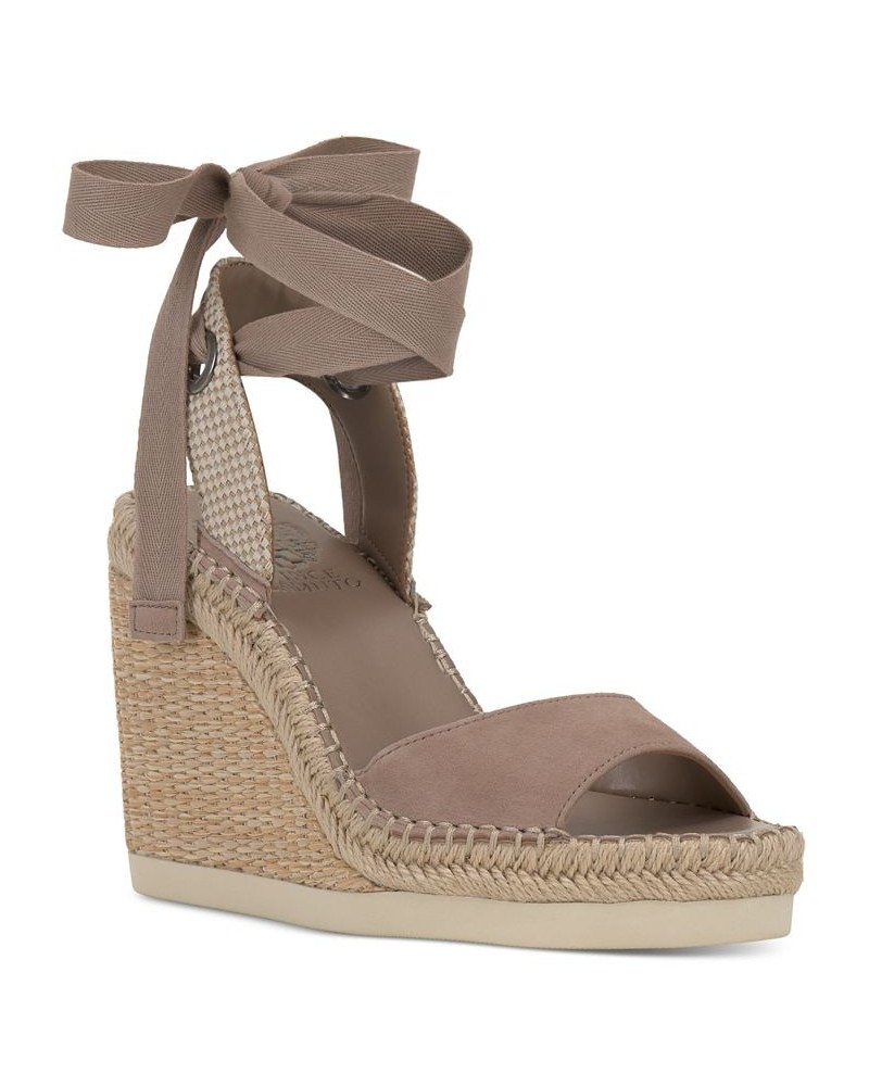 Women's Bendsen Ankle Wrap Wedge Sandals PD01 $42.00 Shoes