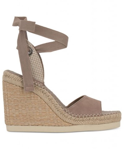 Women's Bendsen Ankle Wrap Wedge Sandals PD01 $42.00 Shoes