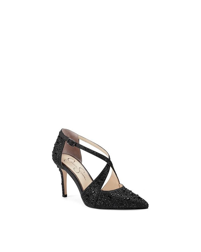 Women's Accile Crisscro Pumps Black $39.60 Shoes