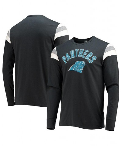 Men's '47 Black Carolina Panthers Franklin Rooted Long Sleeve T-shirt $25.91 T-Shirts