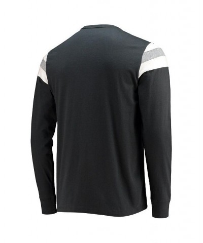 Men's '47 Black Carolina Panthers Franklin Rooted Long Sleeve T-shirt $25.91 T-Shirts