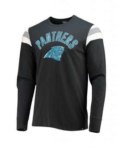 Men's '47 Black Carolina Panthers Franklin Rooted Long Sleeve T-shirt $25.91 T-Shirts