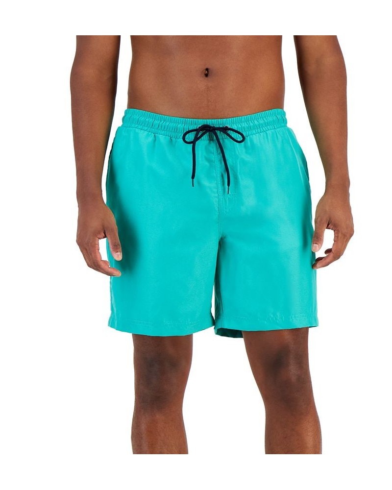 Men's Quick-Dry Performance Solid 7" Swim Trunks PD07 $13.74 Swimsuits